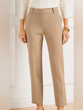 Tablots Hampshire Ankle Classic Straight-Leg Dress Pants - Tan